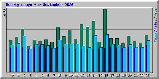 Hourly usage for September 2026